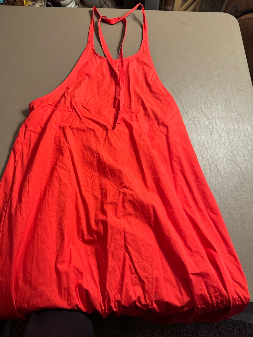 Bright Red Sleeveless Summer Dress